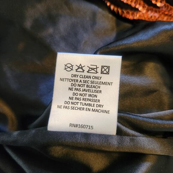 Retrofete Gabrielle Robe Sequin Dress in Ombre Pink Orange Size XS NWT - Picture 13 of 14